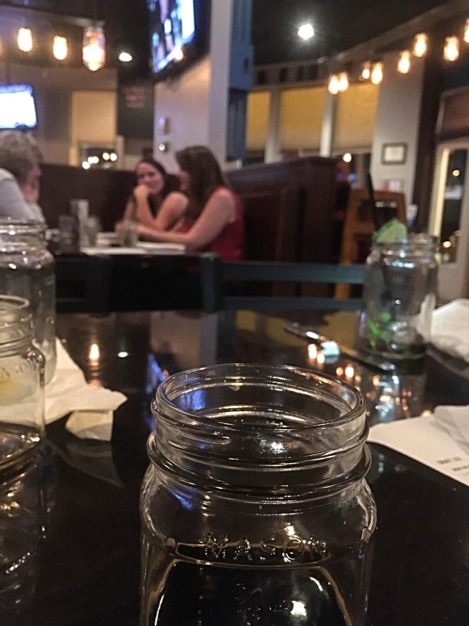 At The Mason Jar.
